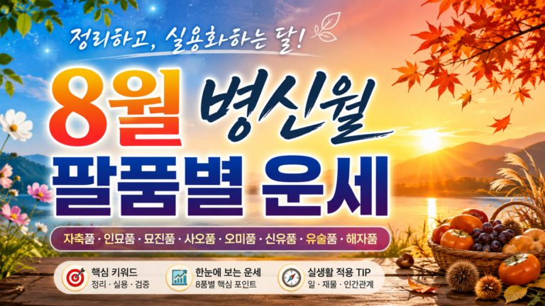 8월 운세