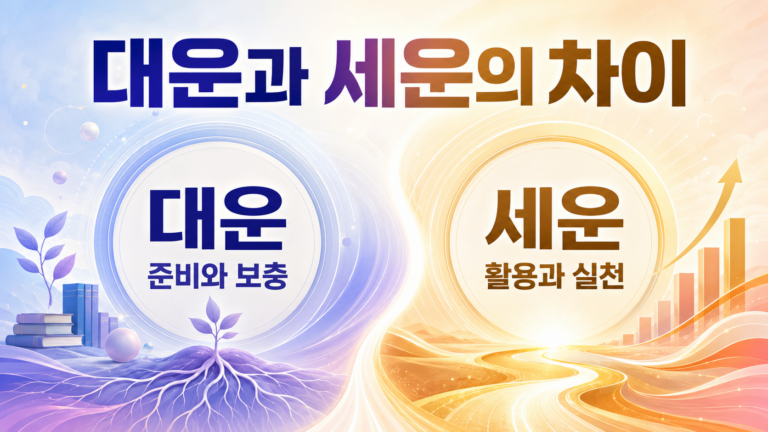 대운과 세운의 차이
