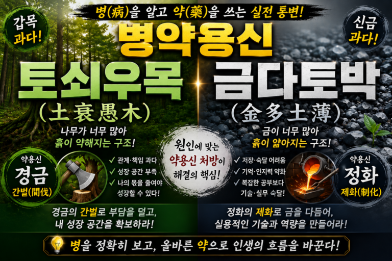 병약용신 토쇠우목·금다토박 쉽게 이해하기 썸네일
