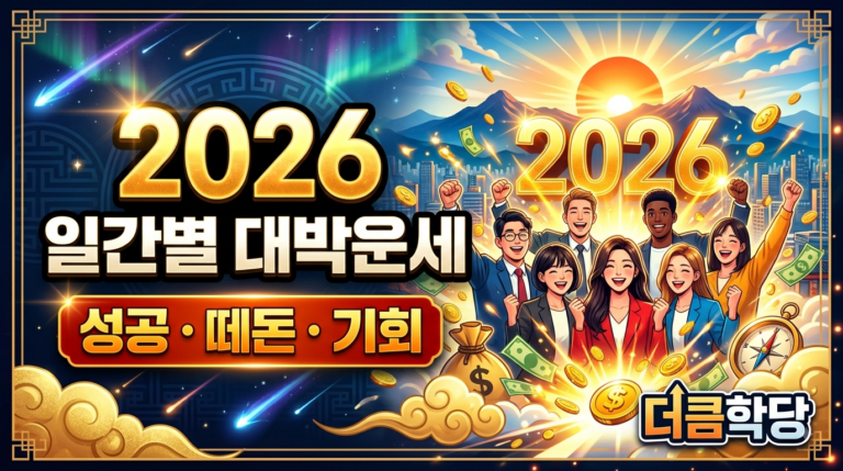 2026년 일간별 대박운세