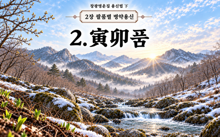 창광명운집 팔품별 병약용신 인묘 썸네일