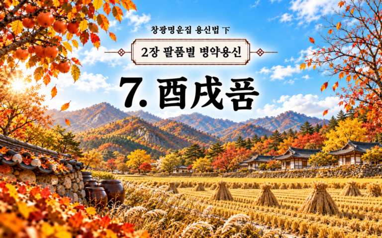 창광명운집 팔품별 병약용신 유술품/ 화다금소 금다수탁 매금 썸네일