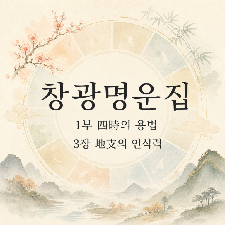 지지(地支)의 인식력 썸네일
