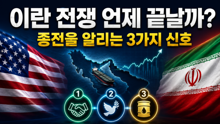 이란 전쟁 언제 끝날까? 종전을 알리는 3가지 신호와 한국 경제 영향 썸네일